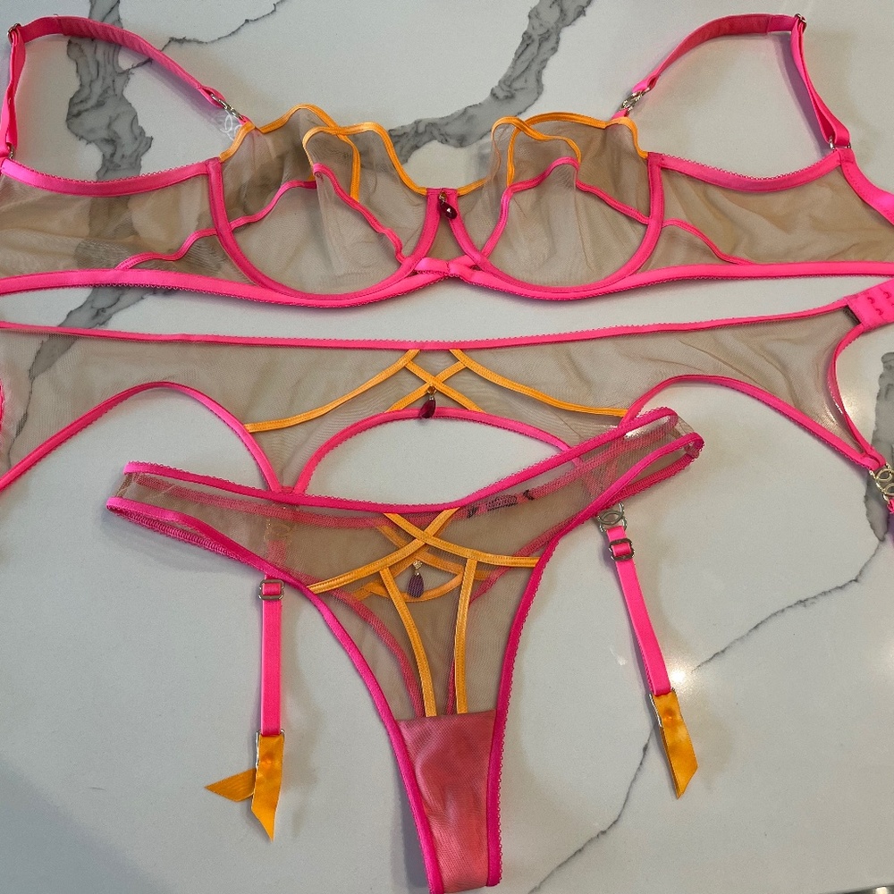 Honey Birdette Saskia set! Like new